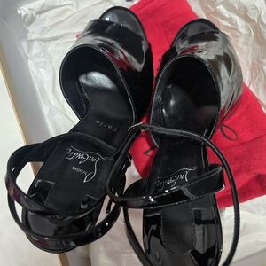 Christian Louboutin Black Patent Leather Heels
